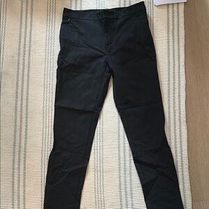 Club Monaco Black Trousers with Slim Fit and Straight Legs